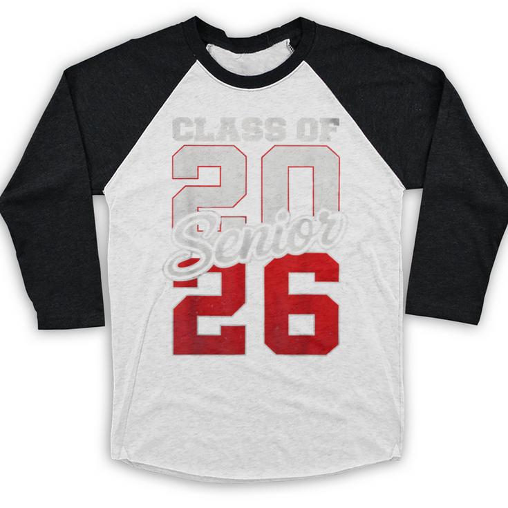 Senior 2026 Class Of 2026 Graduation 2026 Senior 26 Graduate Baseball Raglan Shirt