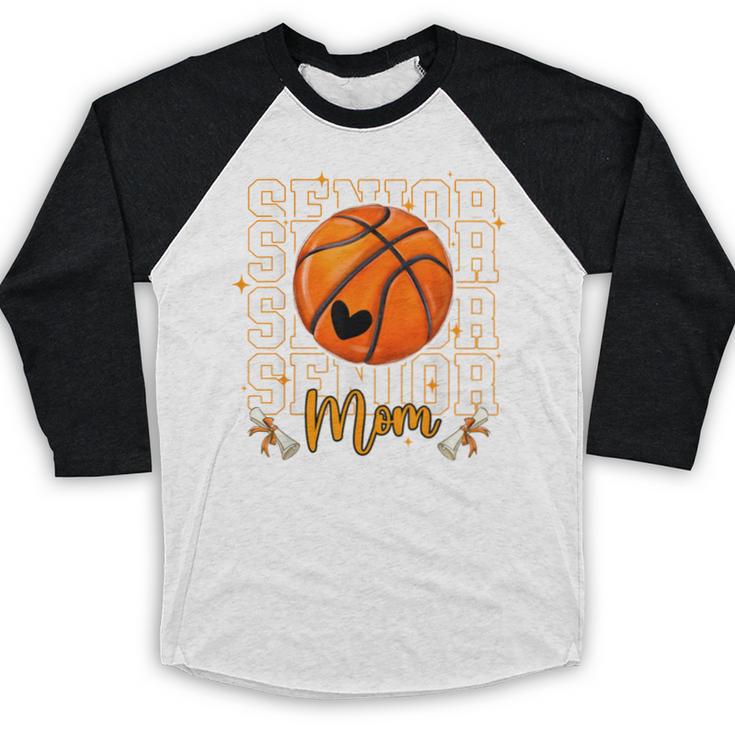 Senior Basketball Mom 2026 Basketball Graduation Baseball Raglan Shirt