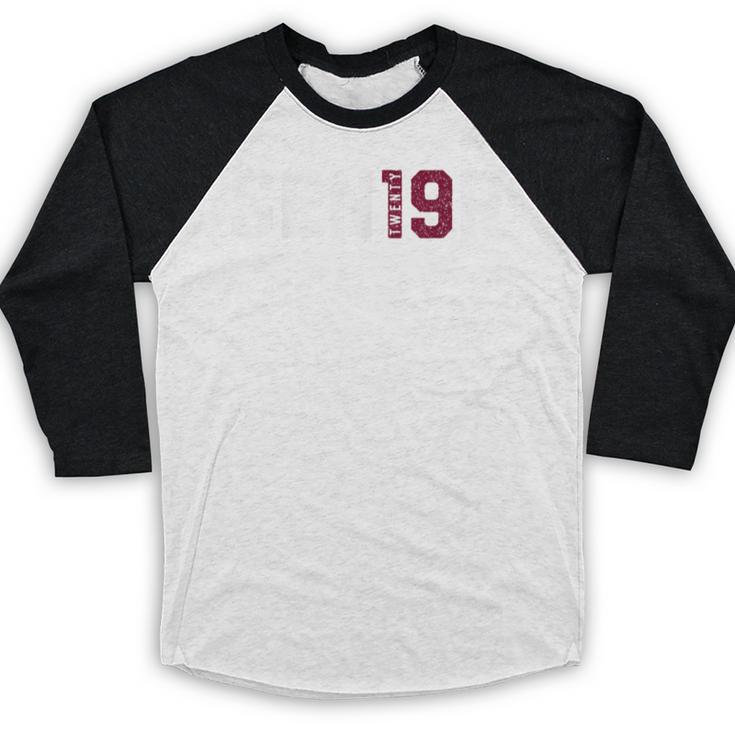 Senior Class Of 2019 Graduation Shirt Graduate Baseball Raglan Shirt