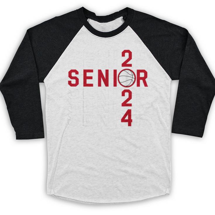 Senior Class Of 2024 Graduation 2024 Maroon Basketball Baseball Raglan Shirt