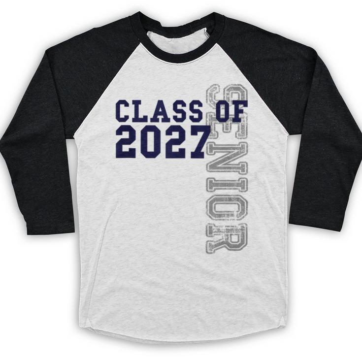 Senior Class Of 2027 Graduation Year High School & College Baseball Raglan Shirt