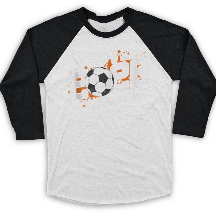 Senior Dad Class Of 2026 Soccer Ball Graduation Baseball Raglan Shirt