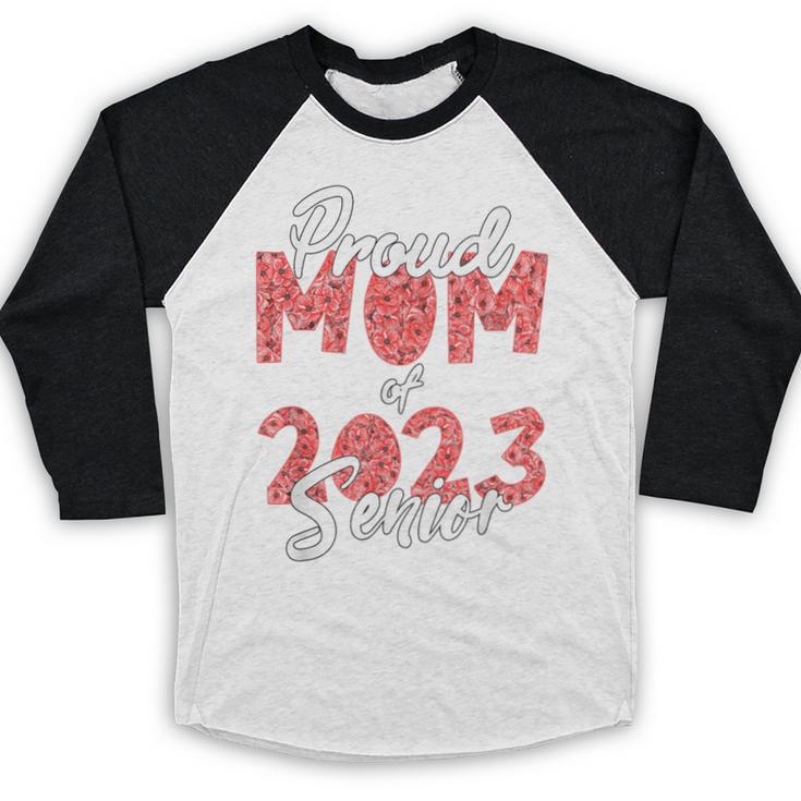 Senior Graduation Class Of 2023 Proud Mom Of 2023 Senior Baseball Raglan Shirt