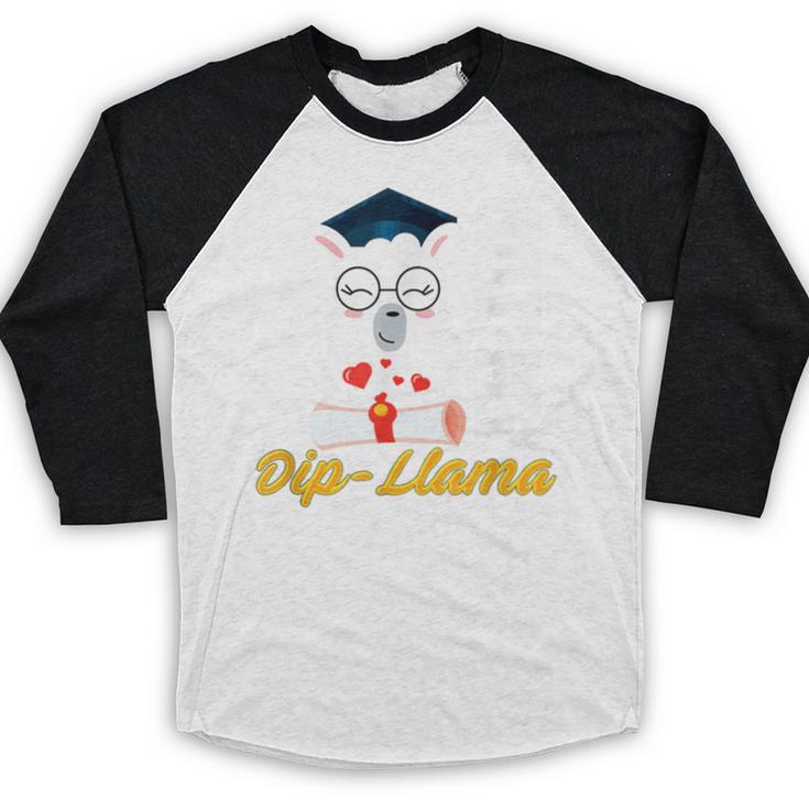 Senior Graduation TShirt 2019 Got My Dip-Llama Diploma Shirt Baseball Raglan Shirt