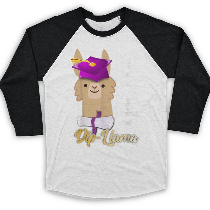 Senior Graduation TShirt 2019 Got My Diploma Llama Pun Shirt Baseball Raglan Shirt