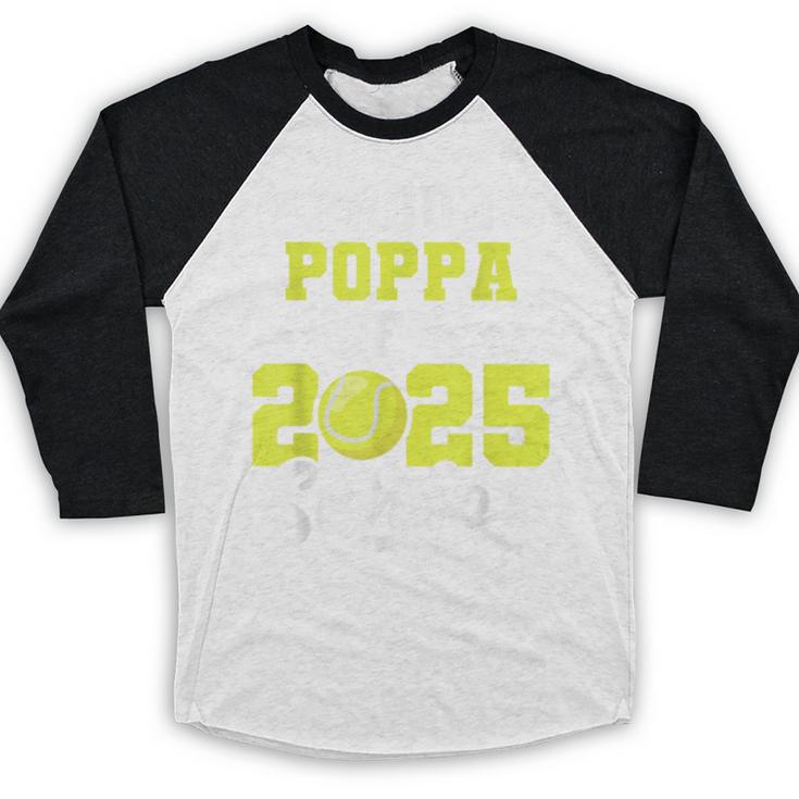 Senior Poppa 2025 Tennis Class Of 2025 Graduation Baseball Raglan Shirt