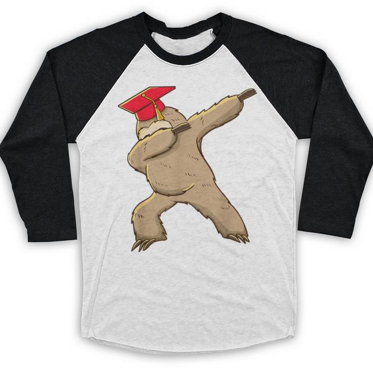 Sloth Dabbing Shirt Graduation Day Shirt See Ya Baseball Raglan Shirt