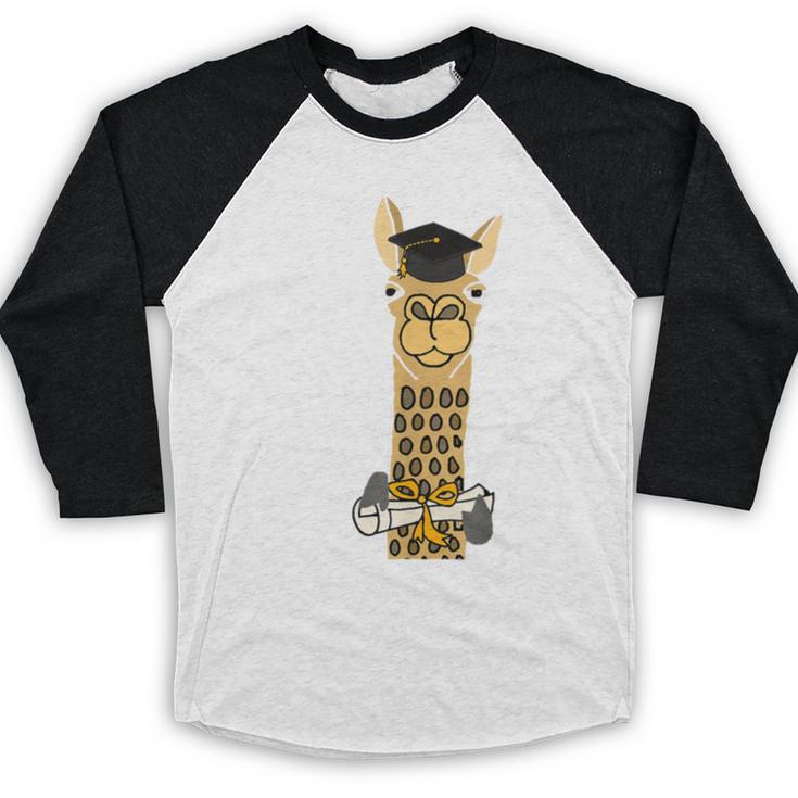 SmileteesGrad Llama Graduation T-Shirt Baseball Raglan Shirt