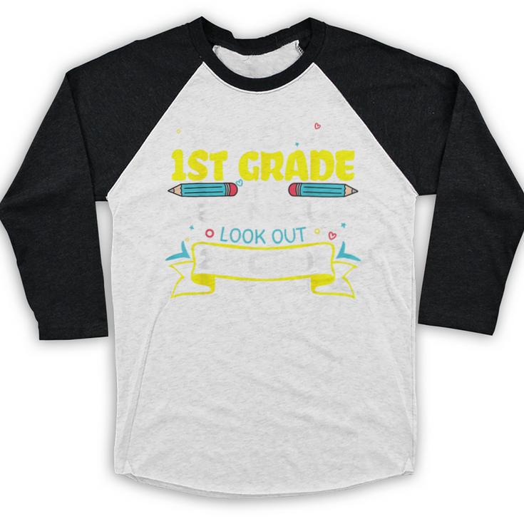 So Long 1st Grade 2nd Grade Here I Come School Graduation Baseball Raglan Shirt