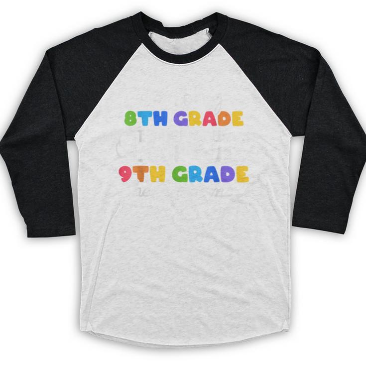 So Long 8th Grade 9th Grade Here I Come Graduation Cute Baseball Raglan Shirt