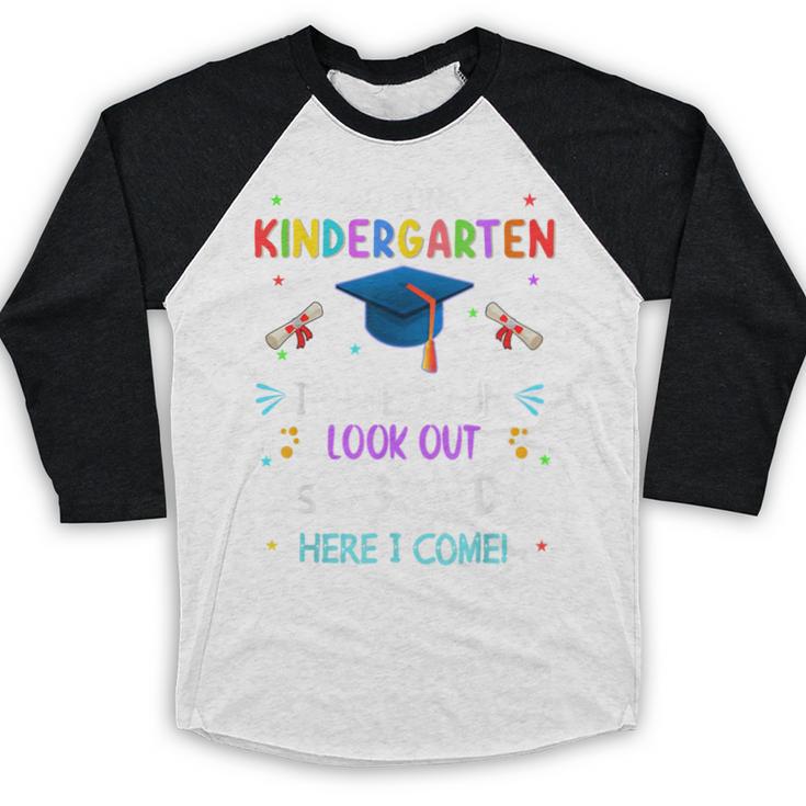So Long Kindergarten Graduation Look Out 1st Grade 2025 Kids Baseball Raglan Shirt
