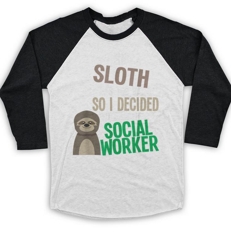 Social Work Student Masters Degree Graduation Baseball Raglan Shirt