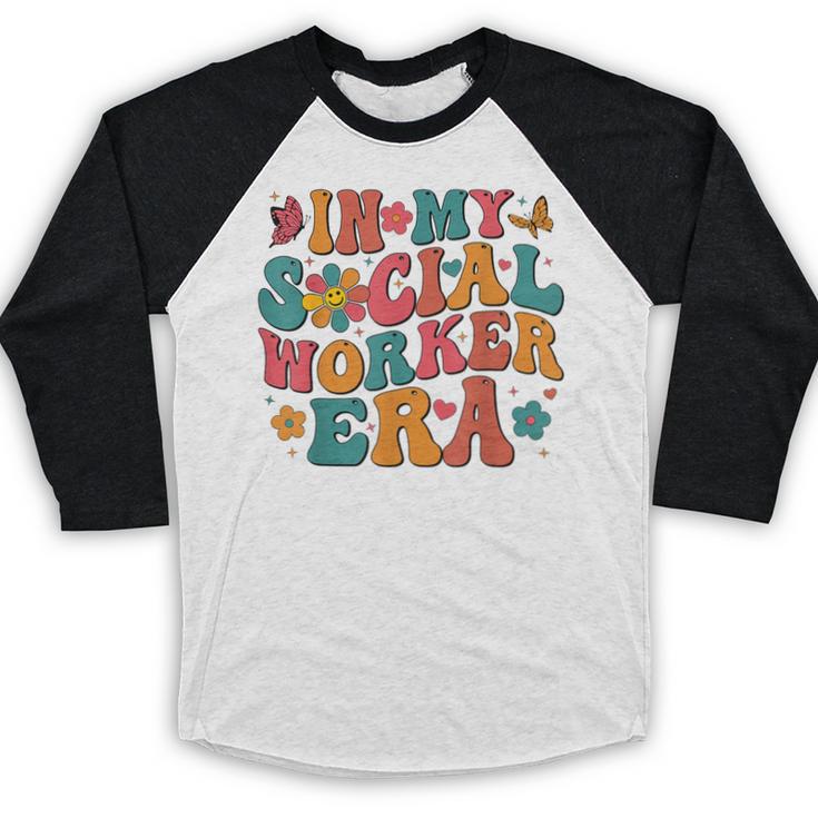 In My Social Worker Era Cute Social Worker Graduation MSW Baseball Raglan Shirt