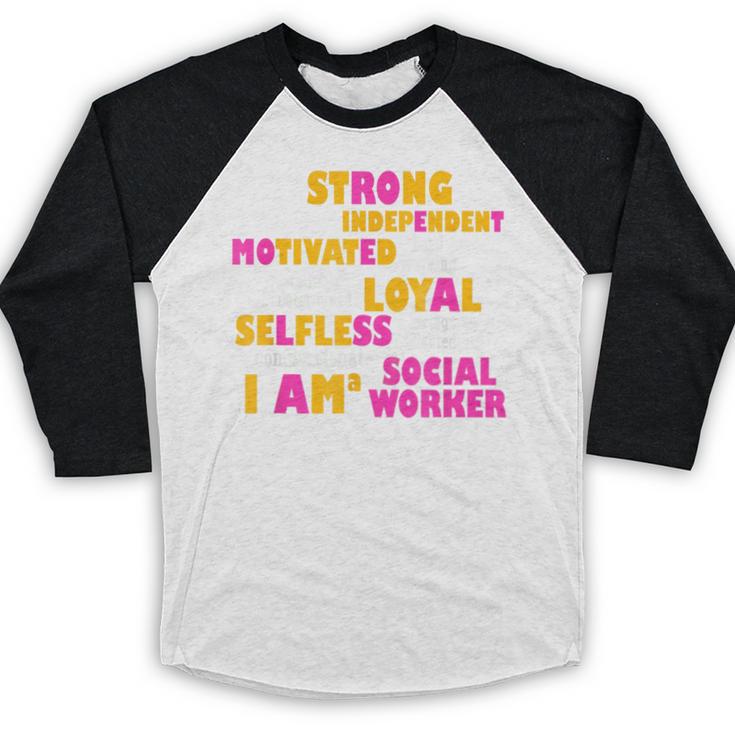 Social WorkerShirt Graduation Social Work Month Baseball Raglan Shirt