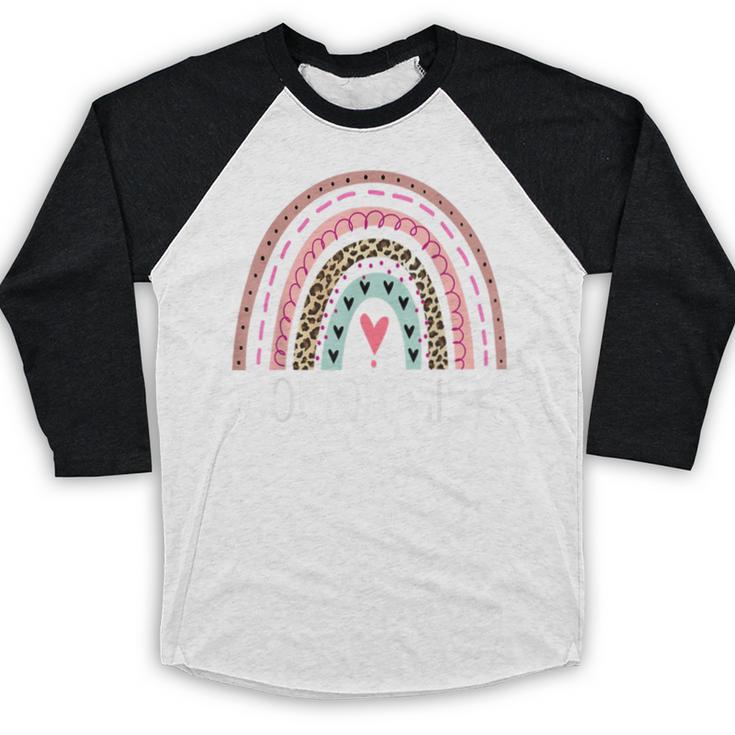 Sociologist Sociology Teacher Graduation Rainbow Baseball Raglan Shirt