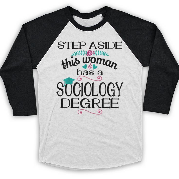 Sociology Degree Graduation Sociologist Bachelors 2025 Baseball Raglan Shirt
