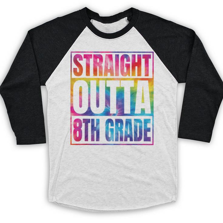 Straight Outta 8th Grade Great Graduation Eighth Grade Baseball Raglan Shirt