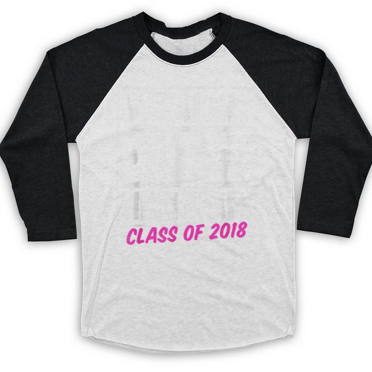 Straight Outta Fifth Grade Class Of 2018 Graduation Baseball Raglan Shirt