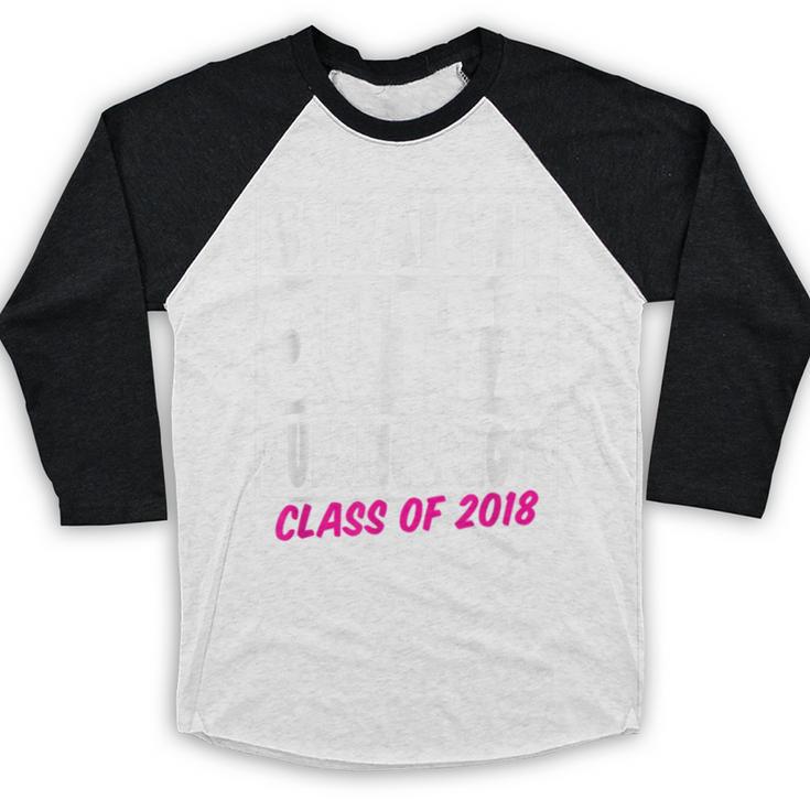 Straight Outta Nursing School Class Of 2018 Graduation Baseball Raglan Shirt