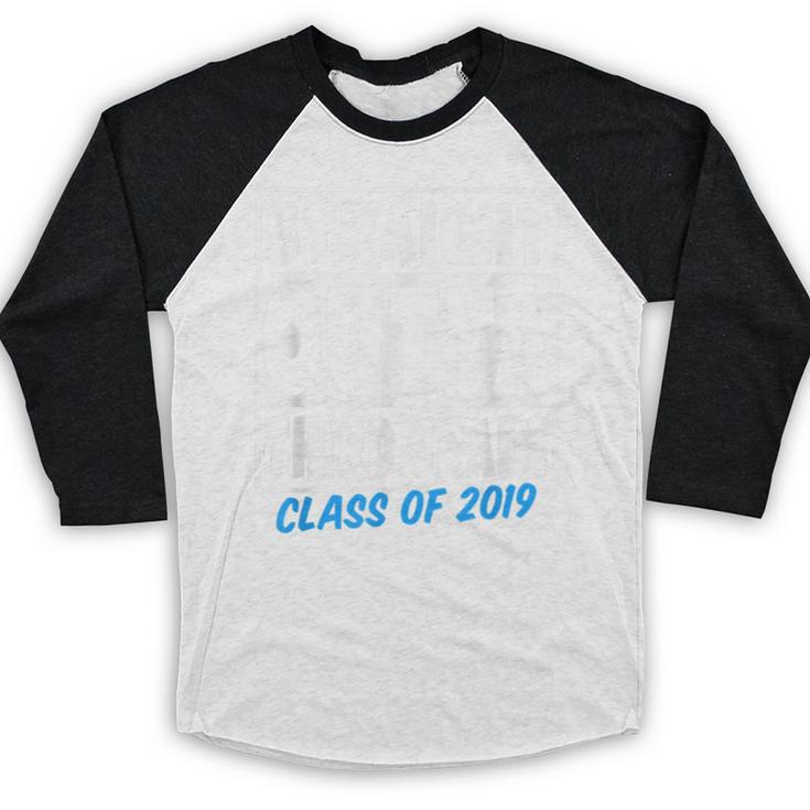 Straight Outta Third Grade Class Of 2019 Graduation Baseball Raglan Shirt