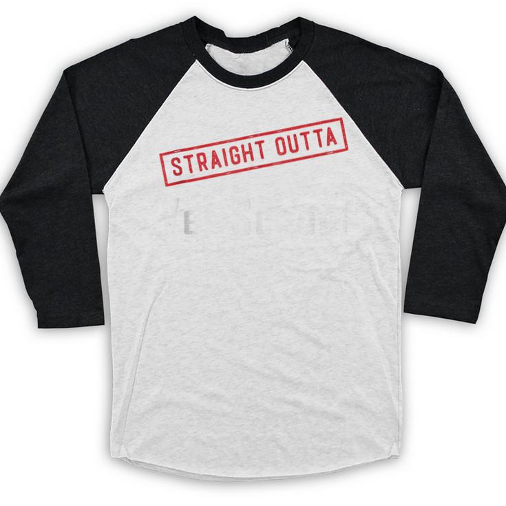 Straight Outta Vet School Graduation Veternarians I Survived Baseball Raglan Shirt