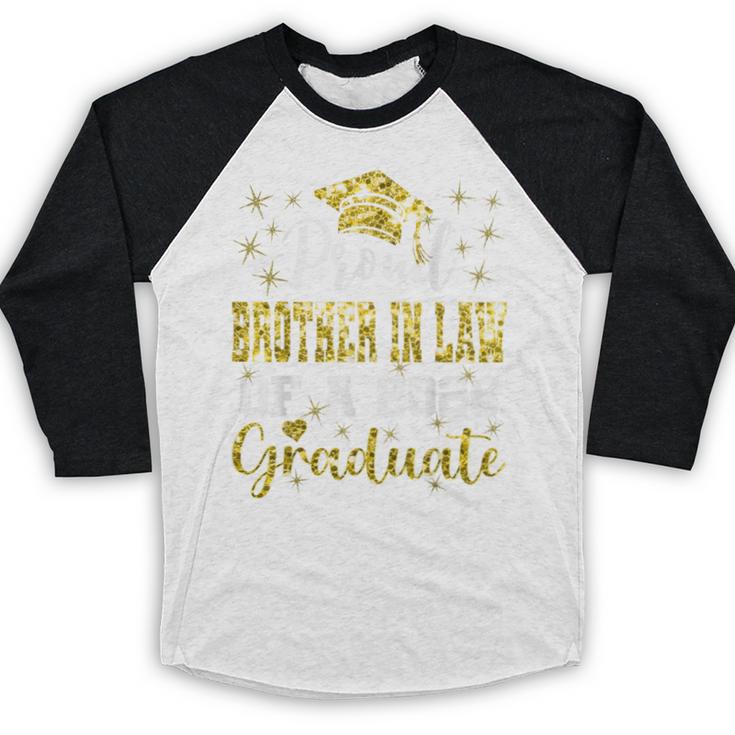 Super Proud Brother In Law Of 2025 Graduate Graduation Baseball Raglan Shirt