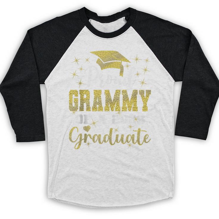 Super Proud Grammy Of 2025 Graduate Senior Graduation Family Baseball Raglan Shirt