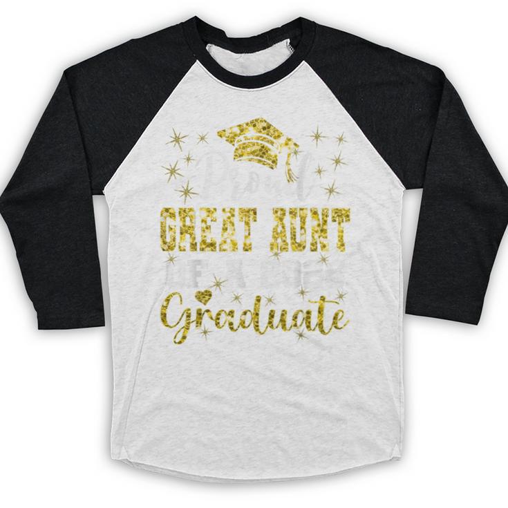 Super Proud Great Aunt Of 2025 Graduate Graduation Family Baseball Raglan Shirt