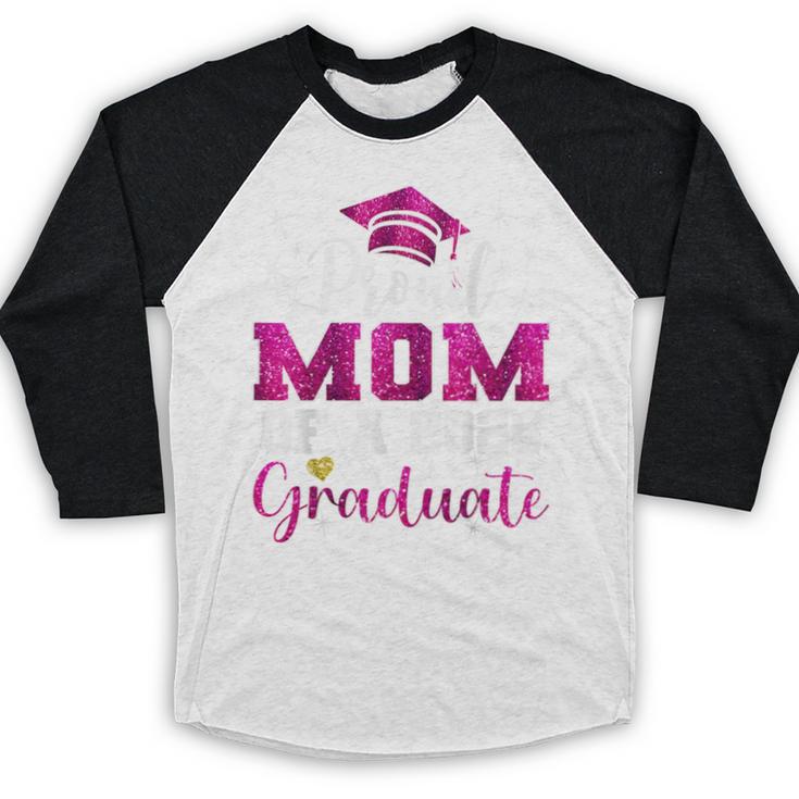 Super Proud Mom Of 2025 Graduate Senior Graduation Family Baseball Raglan Shirt