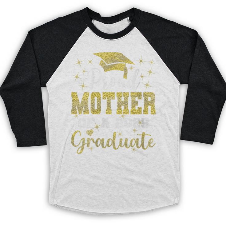 Super Proud Mother Of 2025 Graduate Senior Graduation Family Baseball Raglan Shirt