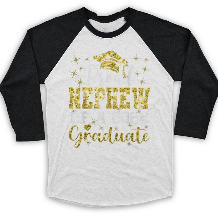 Super Proud Nephew Of 2025 Graduate Senior Graduation Family Baseball Raglan Shirt