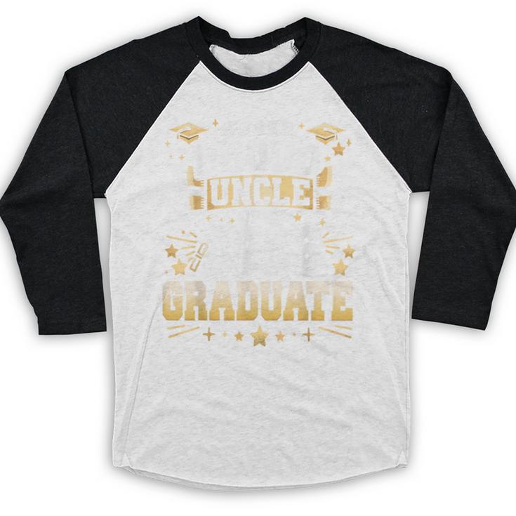 Super Proud Uncle Of A Class Of 2026 Graduate Graduation Baseball Raglan Shirt