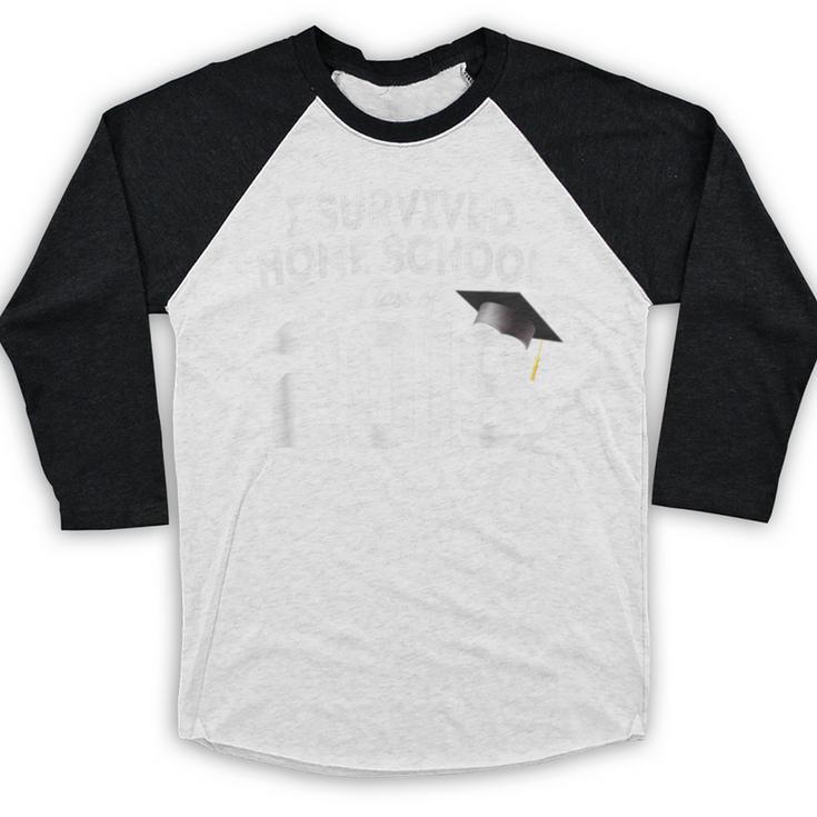 I Survived Home School Class Of 2019 Graduation t Shirt Baseball Raglan Shirt