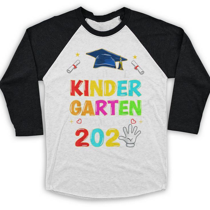 I Survived Kindergarten Graduation 2025 Graduate Boys Girls Baseball Raglan Shirt
