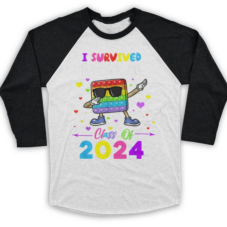 I Survived Nursing School Of 2024 Student Graduation 2024 Baseball Raglan Shirt