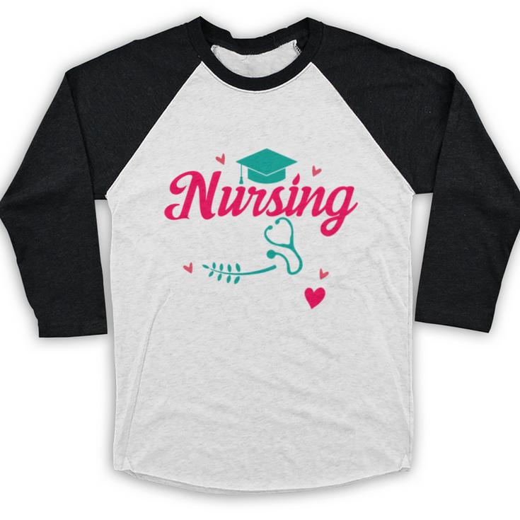 I Survived Nursing School Class Of 2026 Nurse Graduation Baseball Raglan Shirt