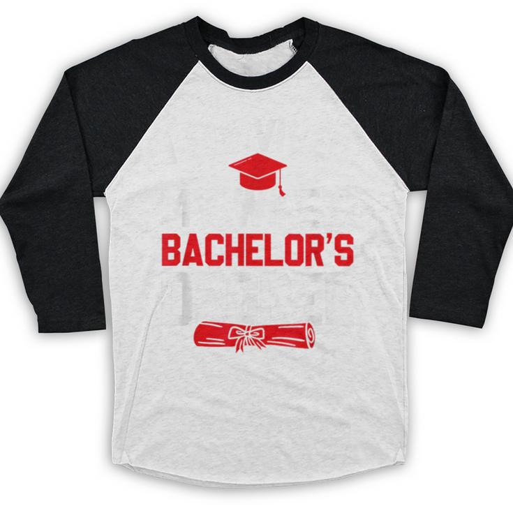 I Survived My Wife's Bachelor's Degree Graduation Baseball Raglan Shirt