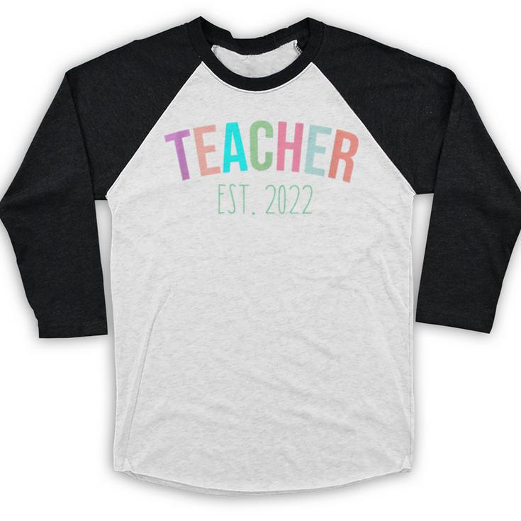 TEACHER Teacher Graduation Kindergarten Teacher 2022 Baseball Raglan Shirt