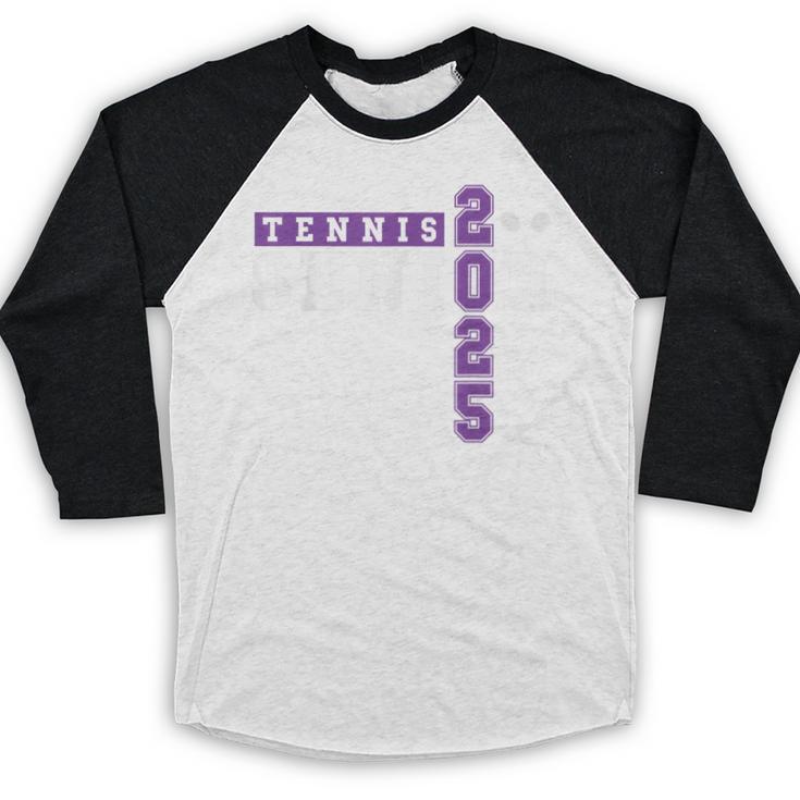 Tennis Senior Night Tennis Senior 2025 Graduation 43 Baseball Raglan Shirt