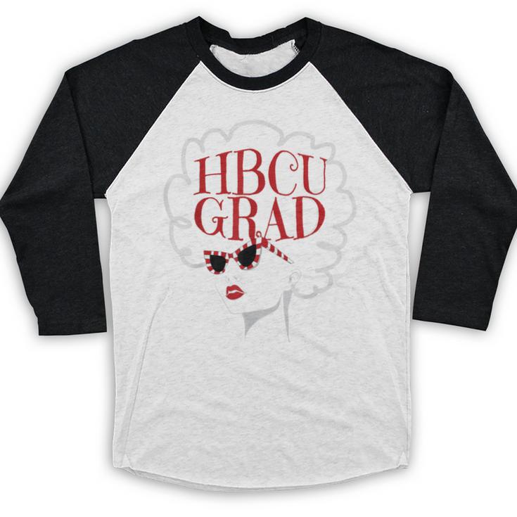 Historical College Graduation HBCU Grad Black Queen Baseball Raglan Shirt