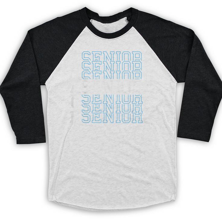 Track Senior Night Track Senior 2025 Graduation 50 Baseball Raglan Shirt
