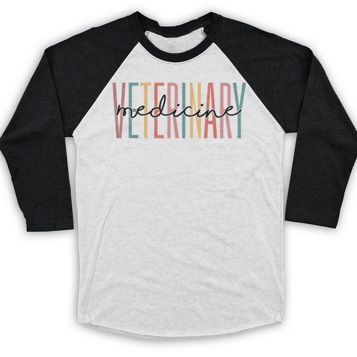 Veterinary Medicine Vet Tech DVM LVT Graduation Baseball Raglan Shirt