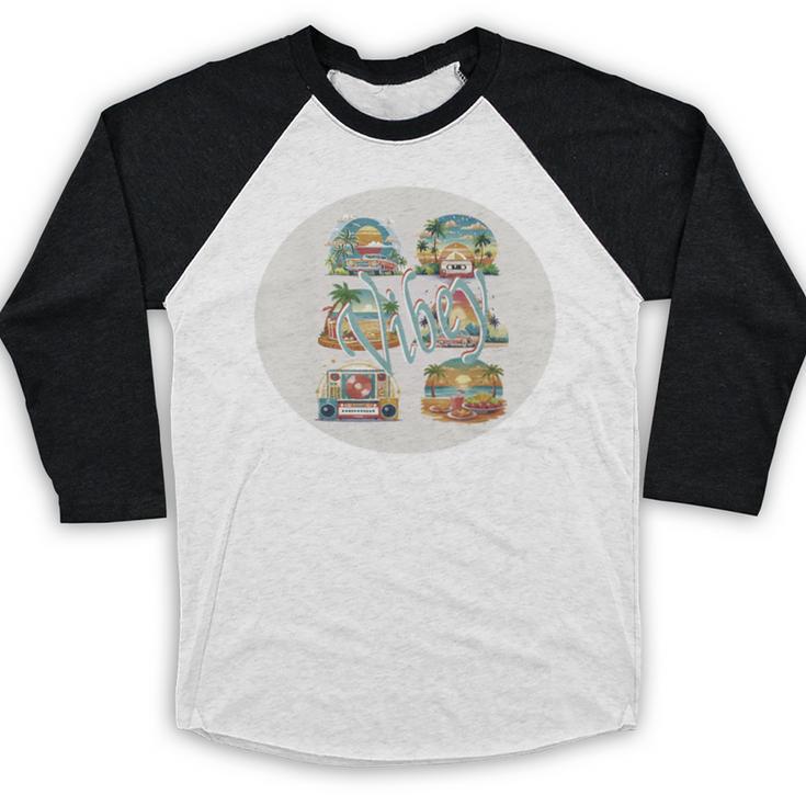 Vibey Nostalgia & Retro Charm Baseball Raglan Shirt Vibey Nostalgia & Retro Charm Baseball Raglan Shirt