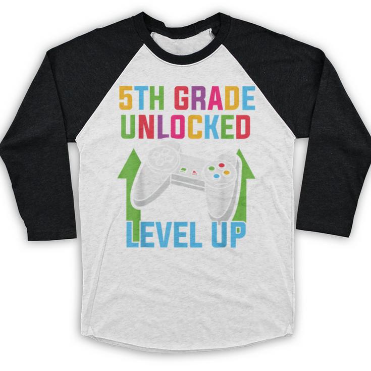 VIDEO GAMER Graduation Student Teacher Last Day School Kids Baseball Raglan Shirt