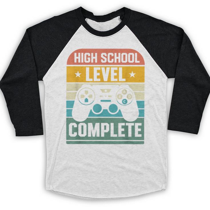 Vintage Class Of 2024 High School Graduation Student Baseball Raglan Shirt