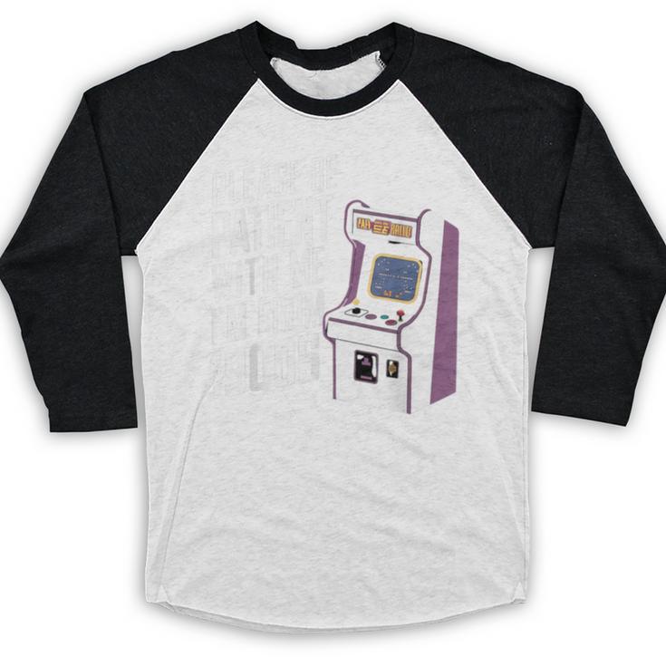 Vintage Gaming Please Be Patient With Me I'm From The 1900s Baseball Raglan Shirt