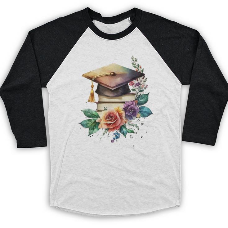 Vintage Hat High School College Graduate Graduation Baseball Raglan Shirt