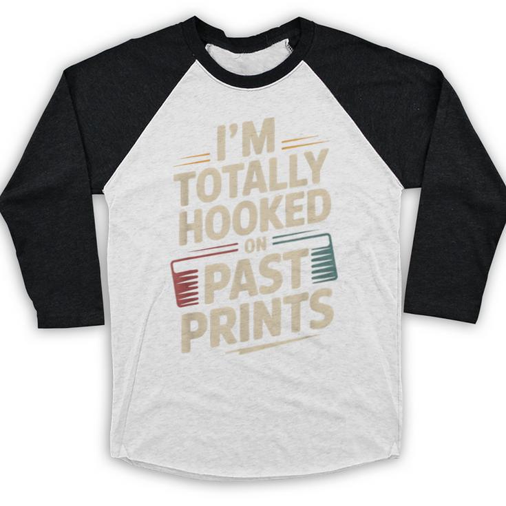 Vintage Label Collectors Ephemera Enthusiasts Nostalgia Fans Baseball Raglan Shirt