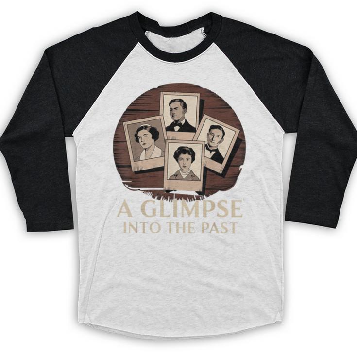 Vintage Portrait Photography Memory Nostalgia Vibe Baseball Raglan Shirt Vintage Portrait Photography Memory Nostalgia Vibe Baseball Raglan Shirt
