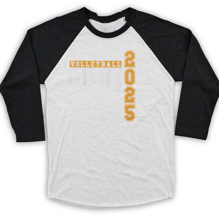 Volleyball Senior Night Volleyball Senior 2025 Graduation 8 Baseball Raglan Shirt